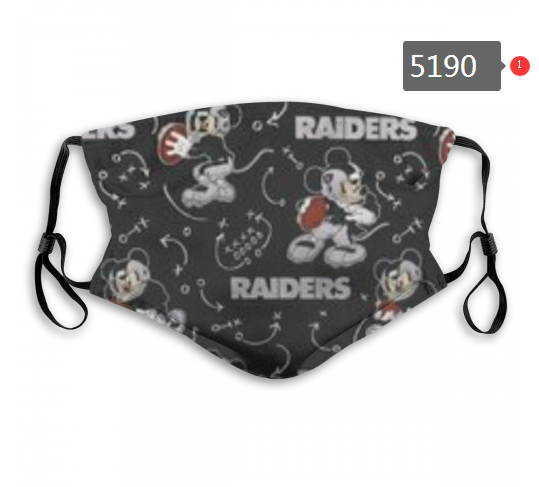 NFL Oakland Raiders #6 Dust mask with filter->nfl dust mask->Sports Accessory